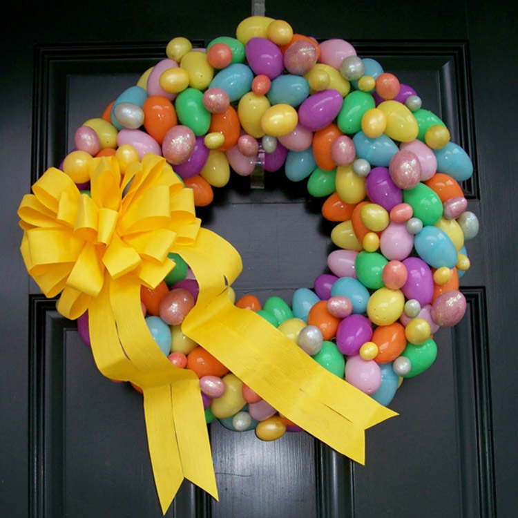 Easter Egg Door Wreath