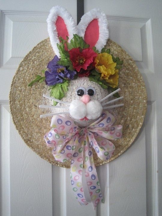 Easter Hat Wreath
