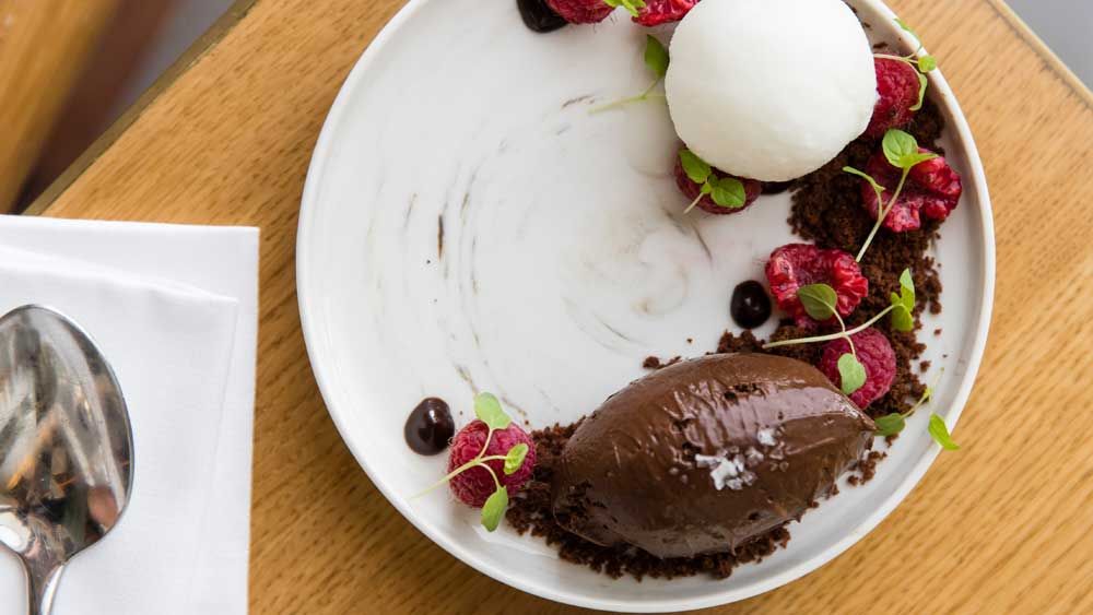 Dark Chocolate Mousse Quenelle