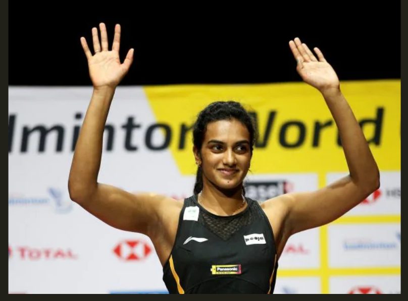Richest sportsman pv sindhu celebrating after winning the match