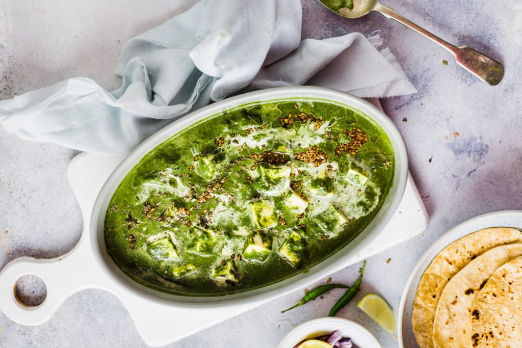 Palak Paneer– Healthy Indian vegetarian recipe.