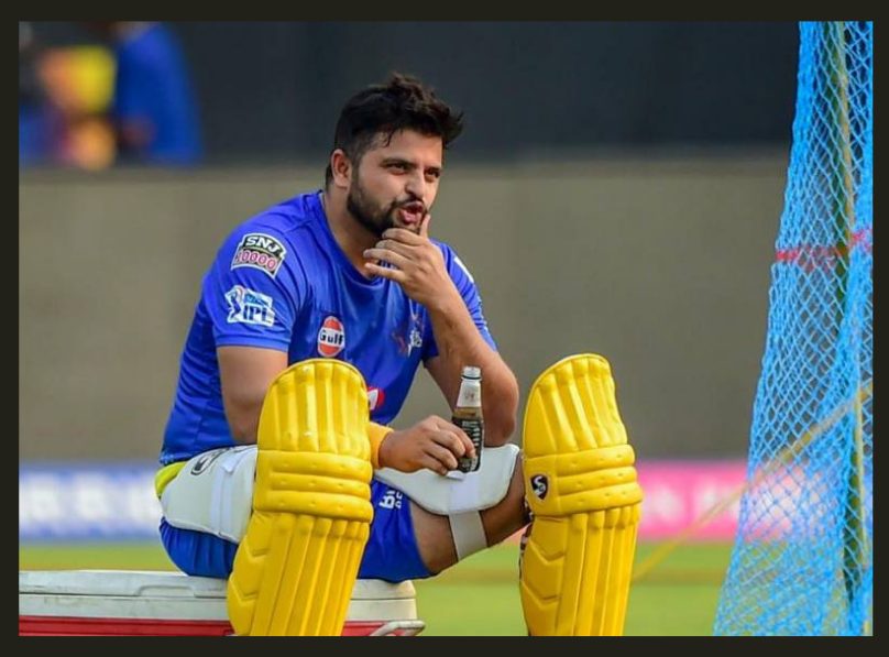 rich Sportsman suresh raina drinking cold drink in ground